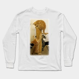 Here We Go Round The Scratchy Post Long Sleeve T-Shirt